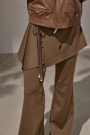 Waist Curtain Micro Flared Pants