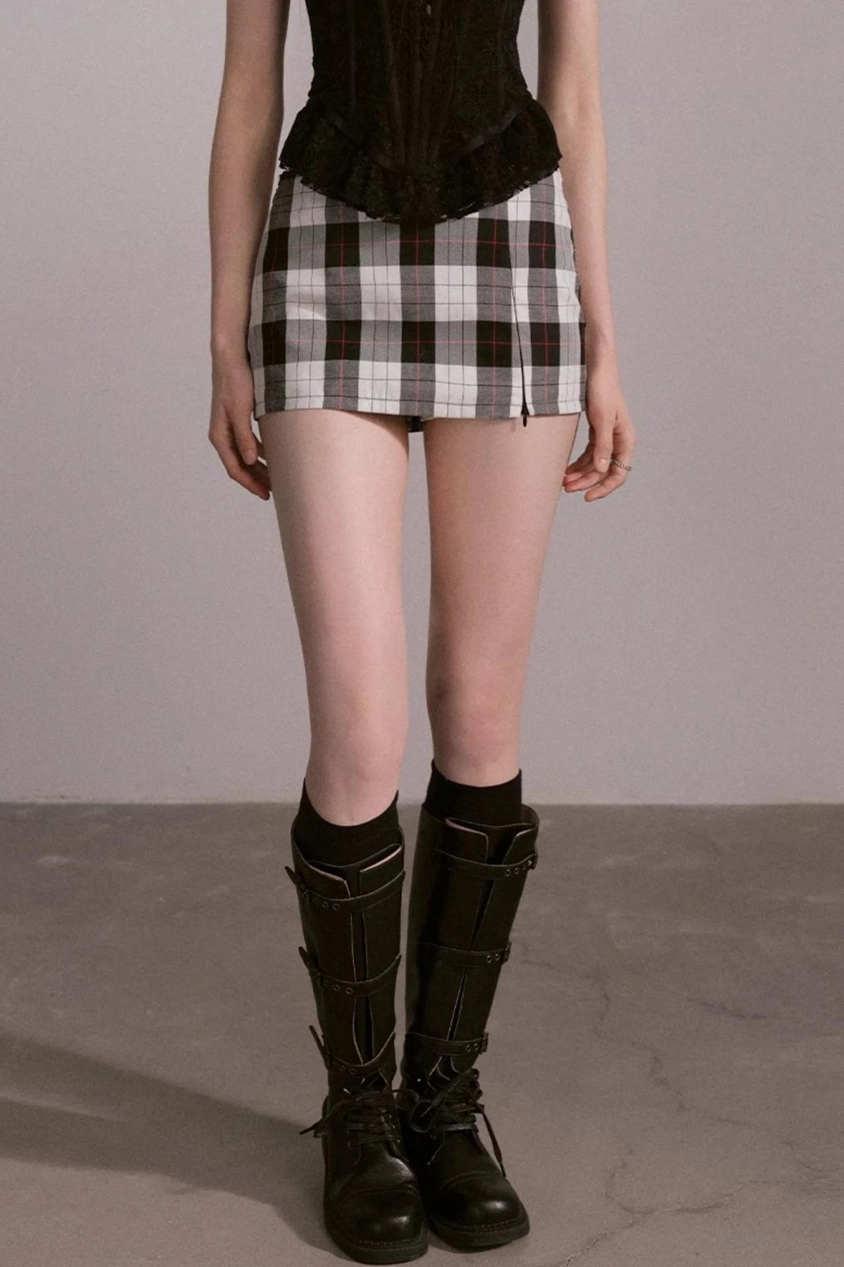 Waist Fit Mini Skirt