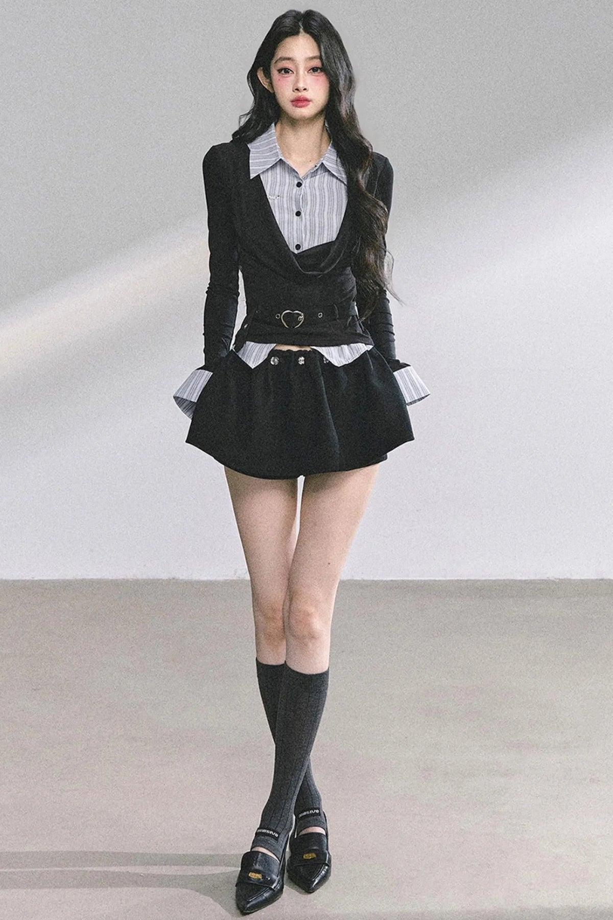 Waist Slim Long-Sleeved Tops