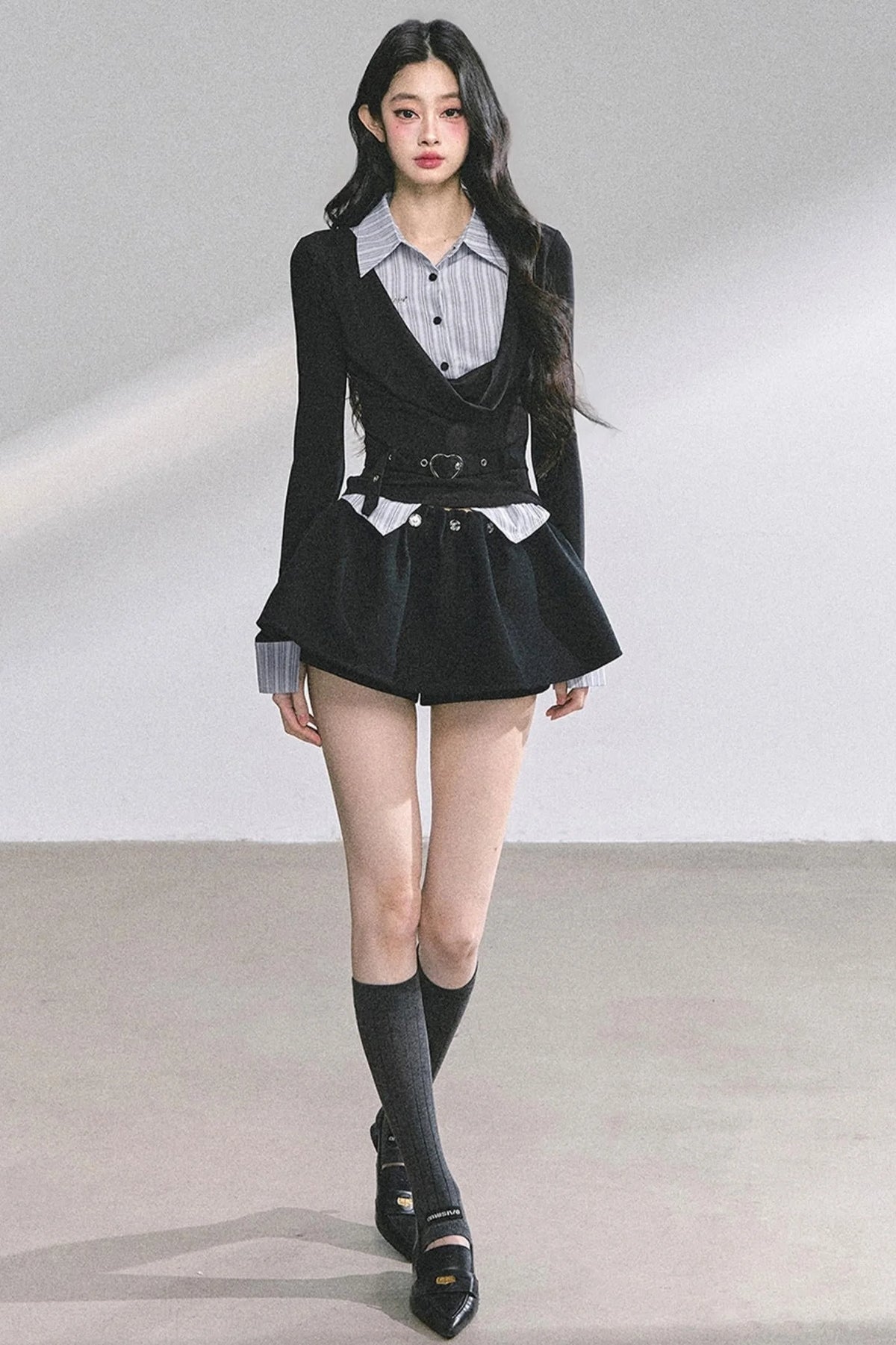 Waist Slim Long-Sleeved Tops