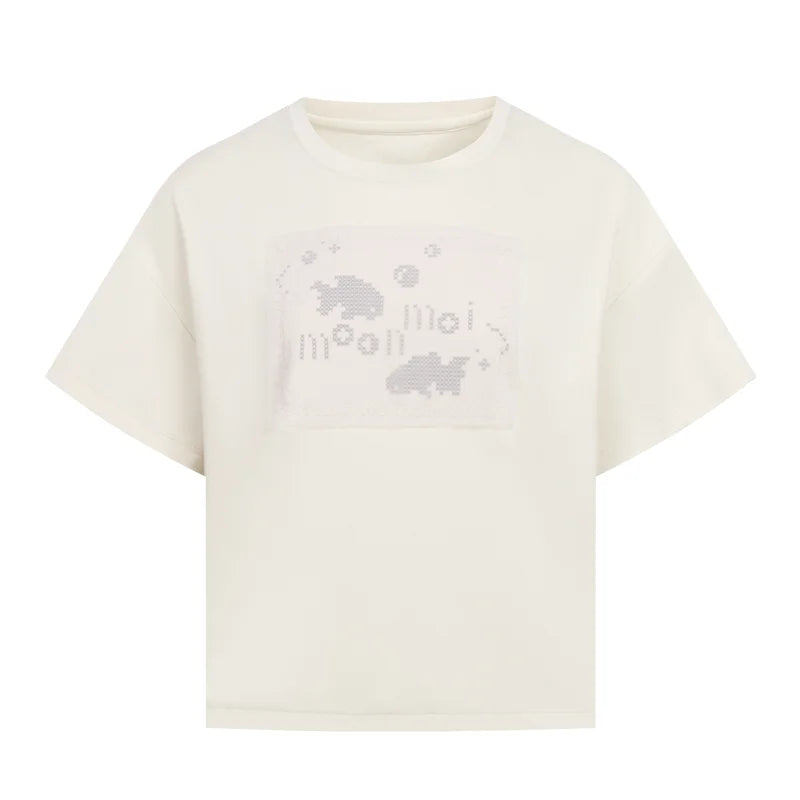 Wandering Fish Embroidered T-shirt