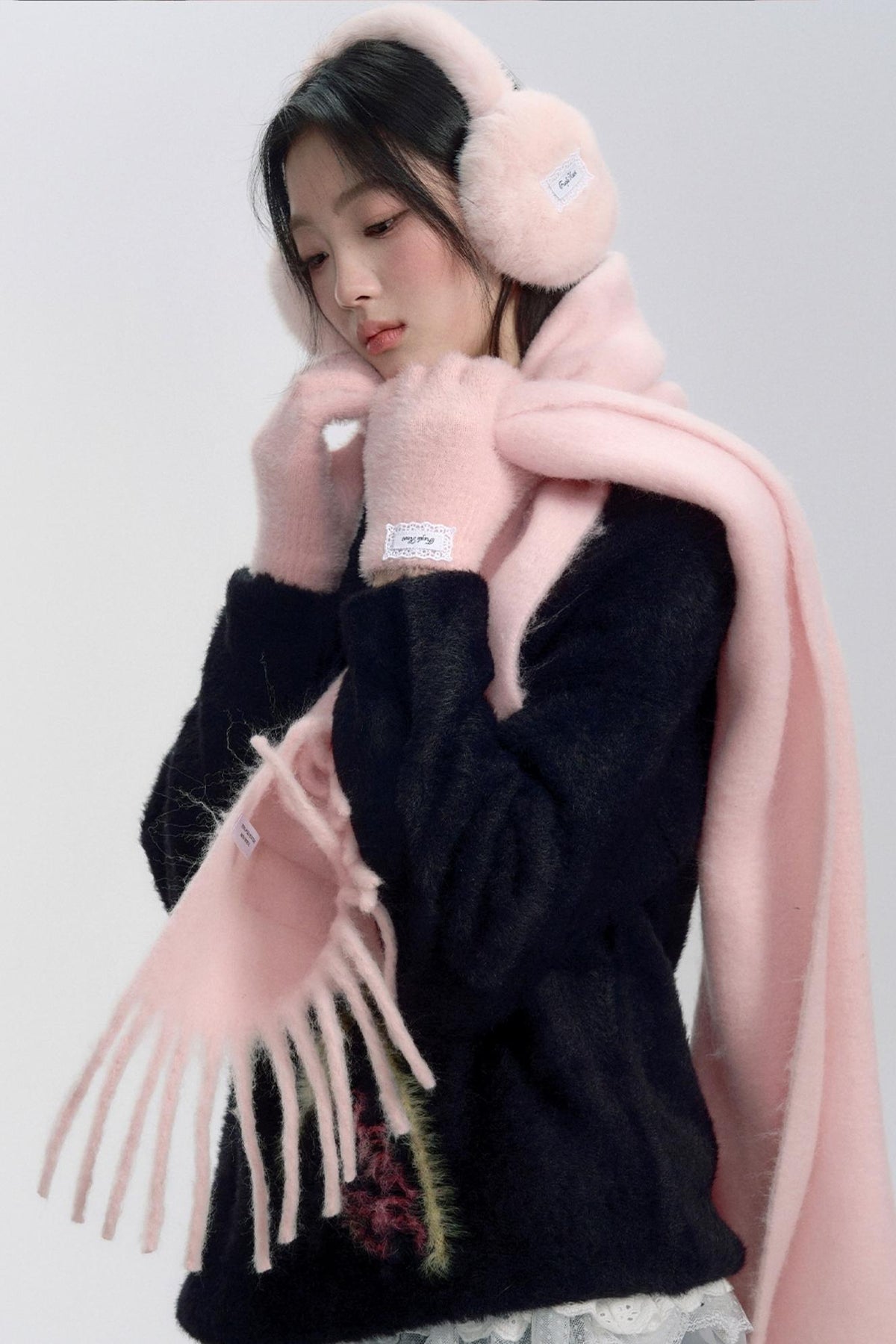 Warm Button Accent Earmuffs