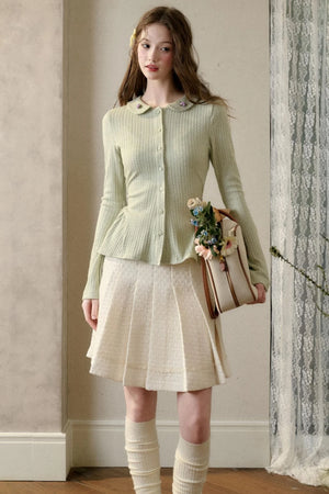 Warm Flower Knit Top