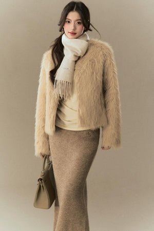 Warm High-Quality Wool Tassel Scarf