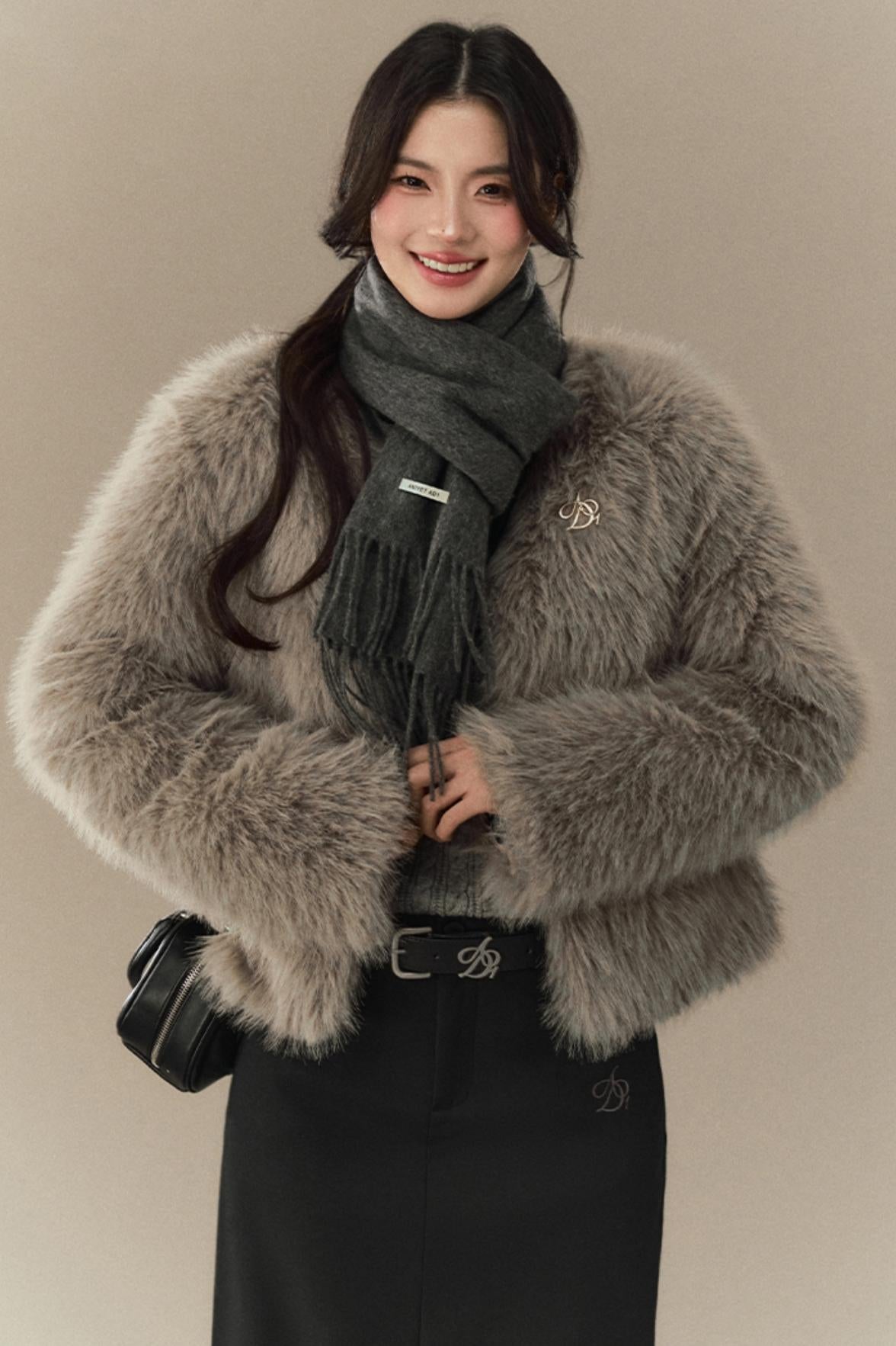 Warm High-Quality Wool Tassel Scarf