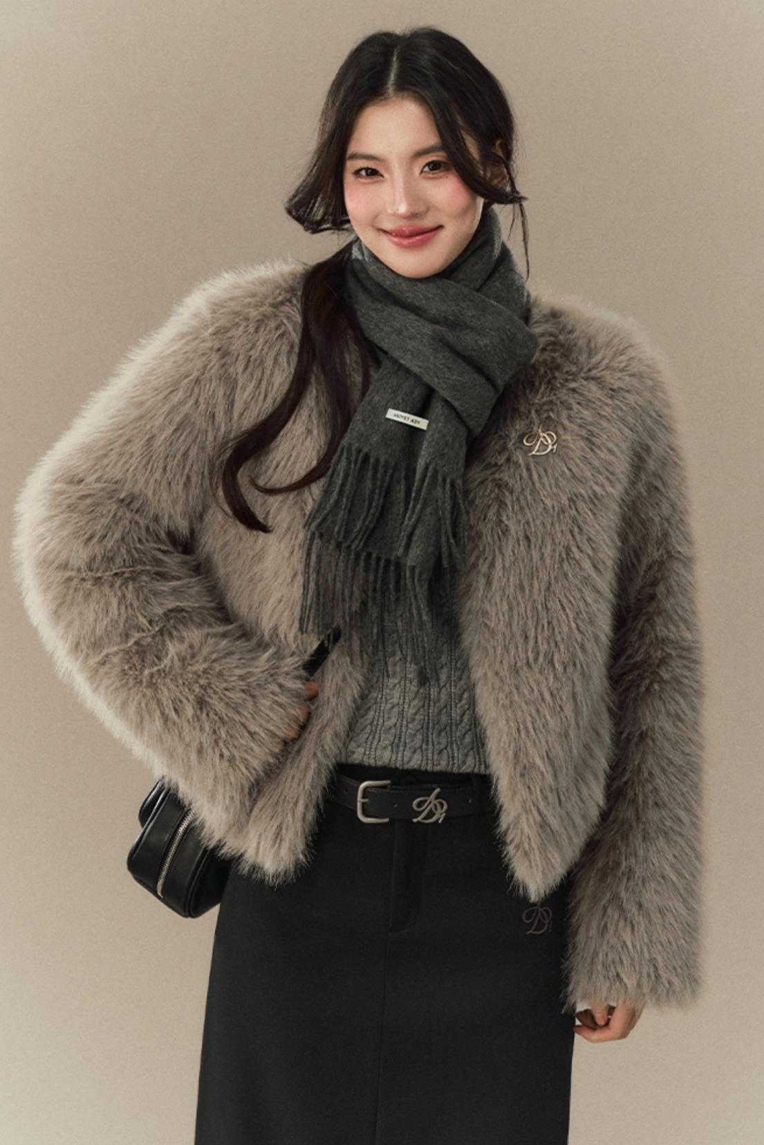 Warm High-Quality Wool Tassel Scarf