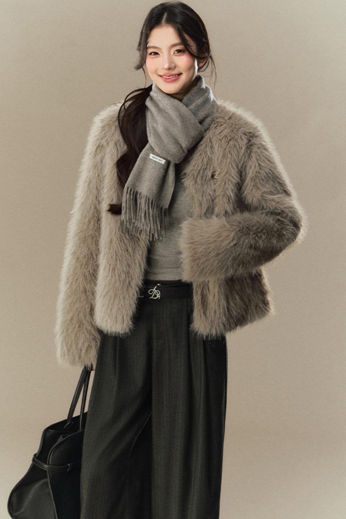 Warm High-Quality Wool Tassel Scarf