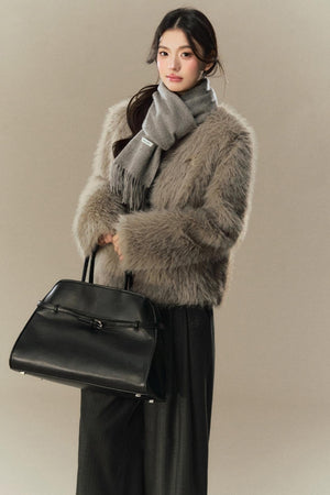 Warm High-Quality Wool Tassel Scarf