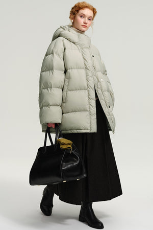 Warm Puff Hooded Down Jacket