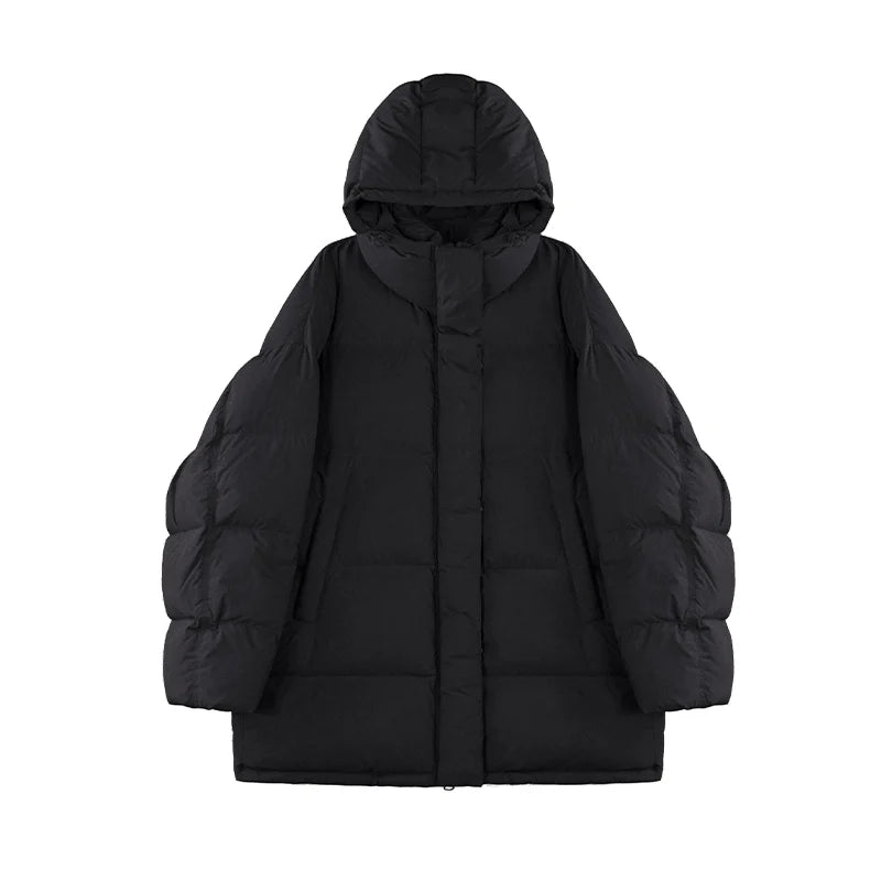 Warm Puff Hooded Down Jacket