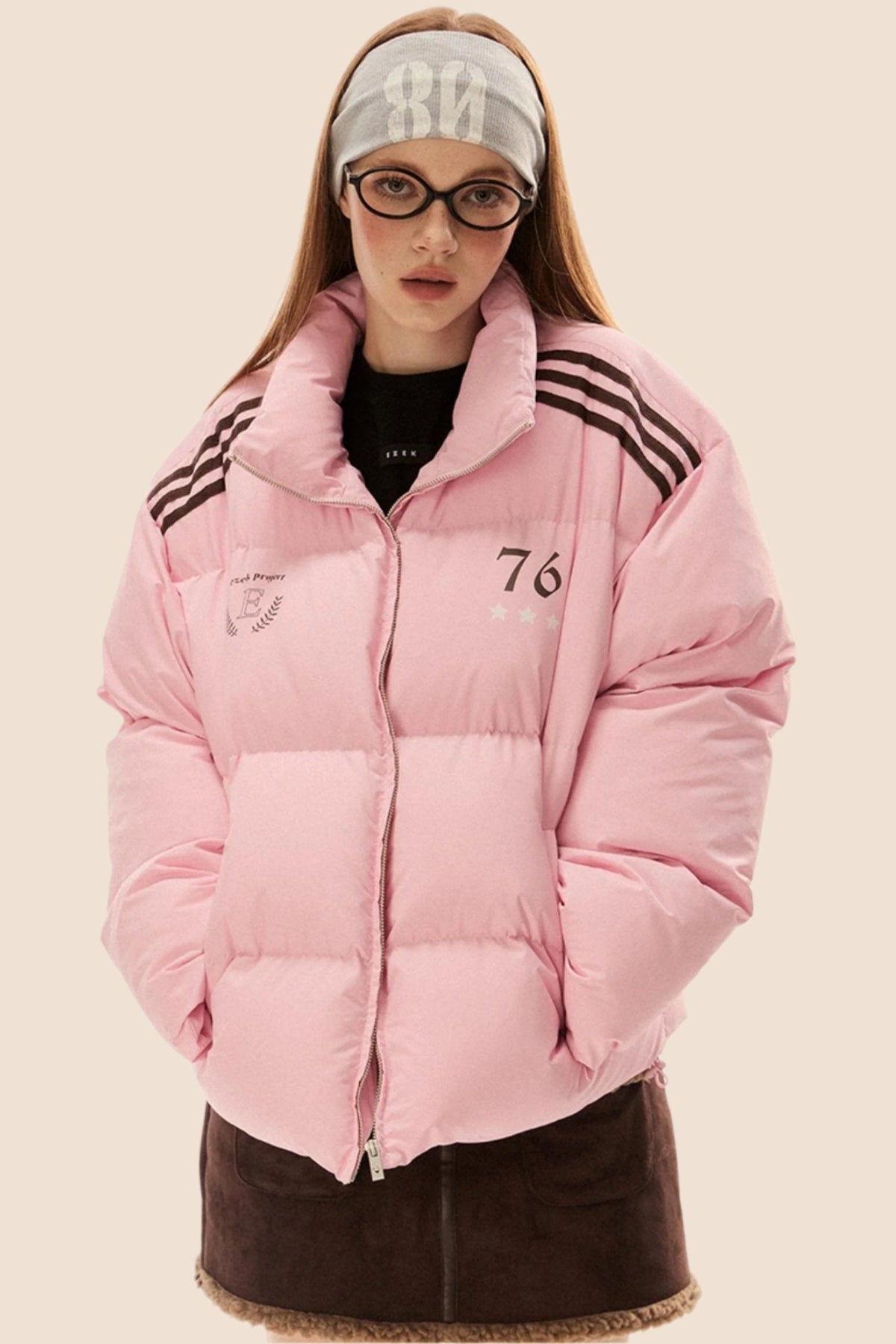 Warm Three-Bar Loose Cotton Jacket