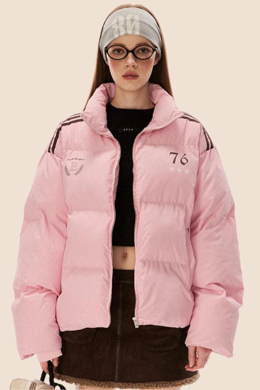 Warm Three-Bar Loose Cotton Jacket