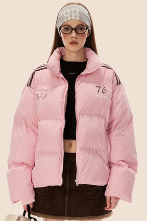 Warm Three-Bar Loose Cotton Jacket