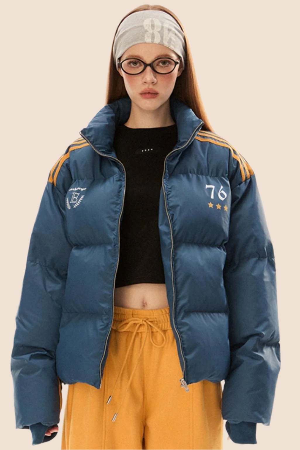 Warm Three-Bar Loose Cotton Jacket