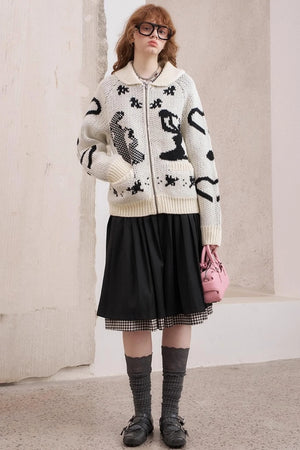 Warm Yarn Knitted Cardigan