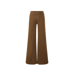 Washed Denim Flared Pants
