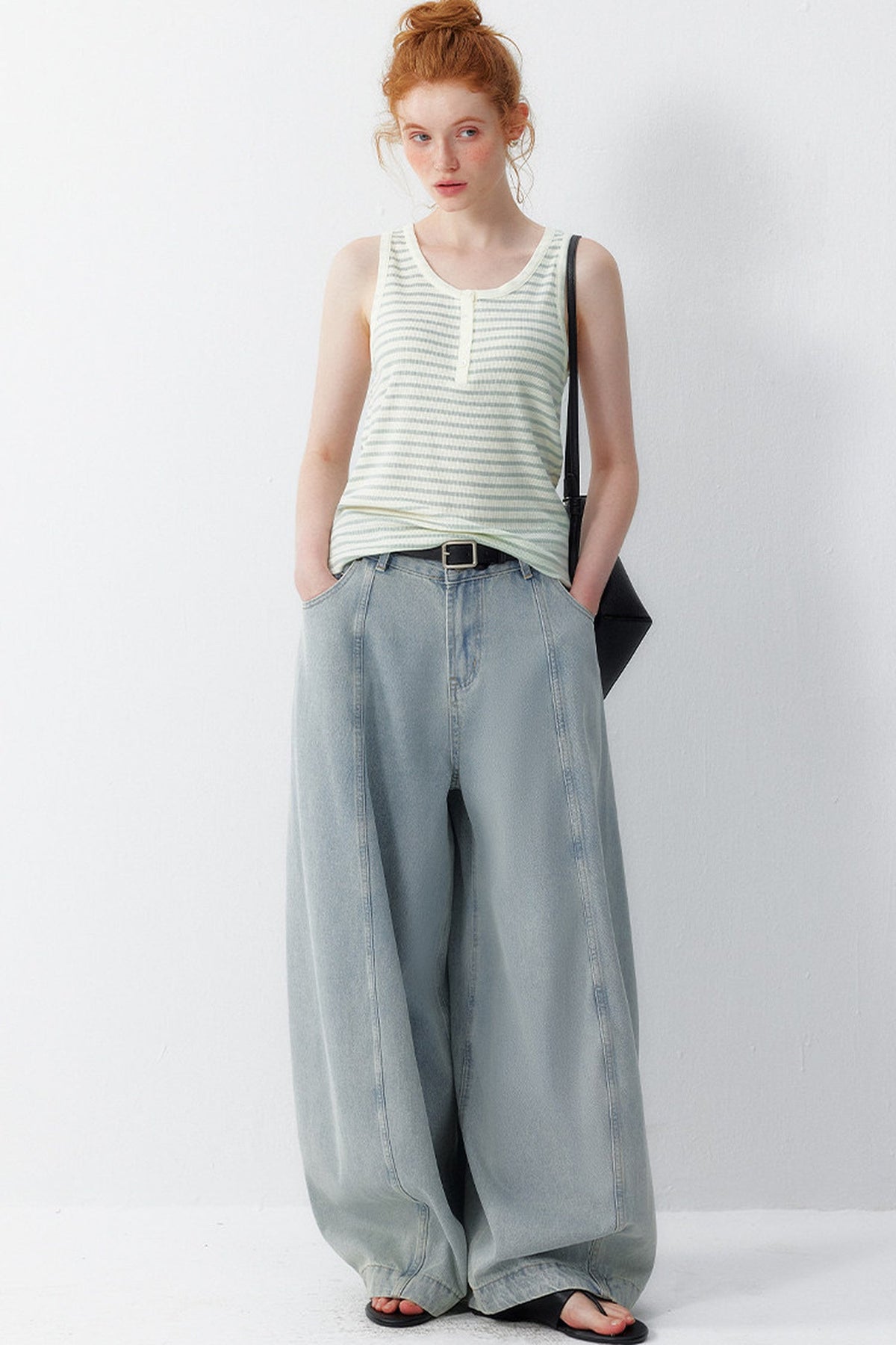 Washed Scimitar Balloon Pants