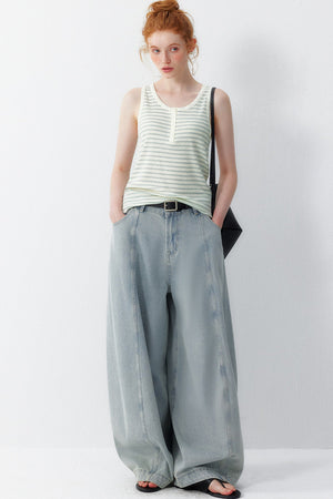 Washed Scimitar Balloon Pants