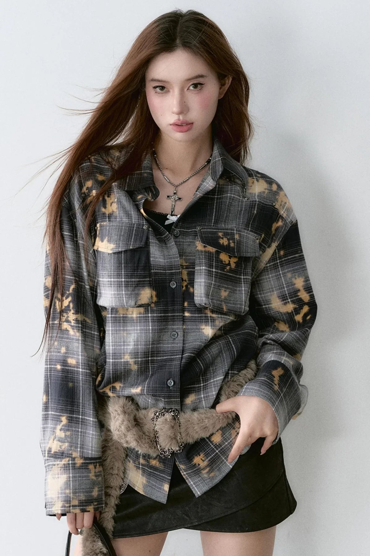 Washed Tie-Dye Loose Shirt