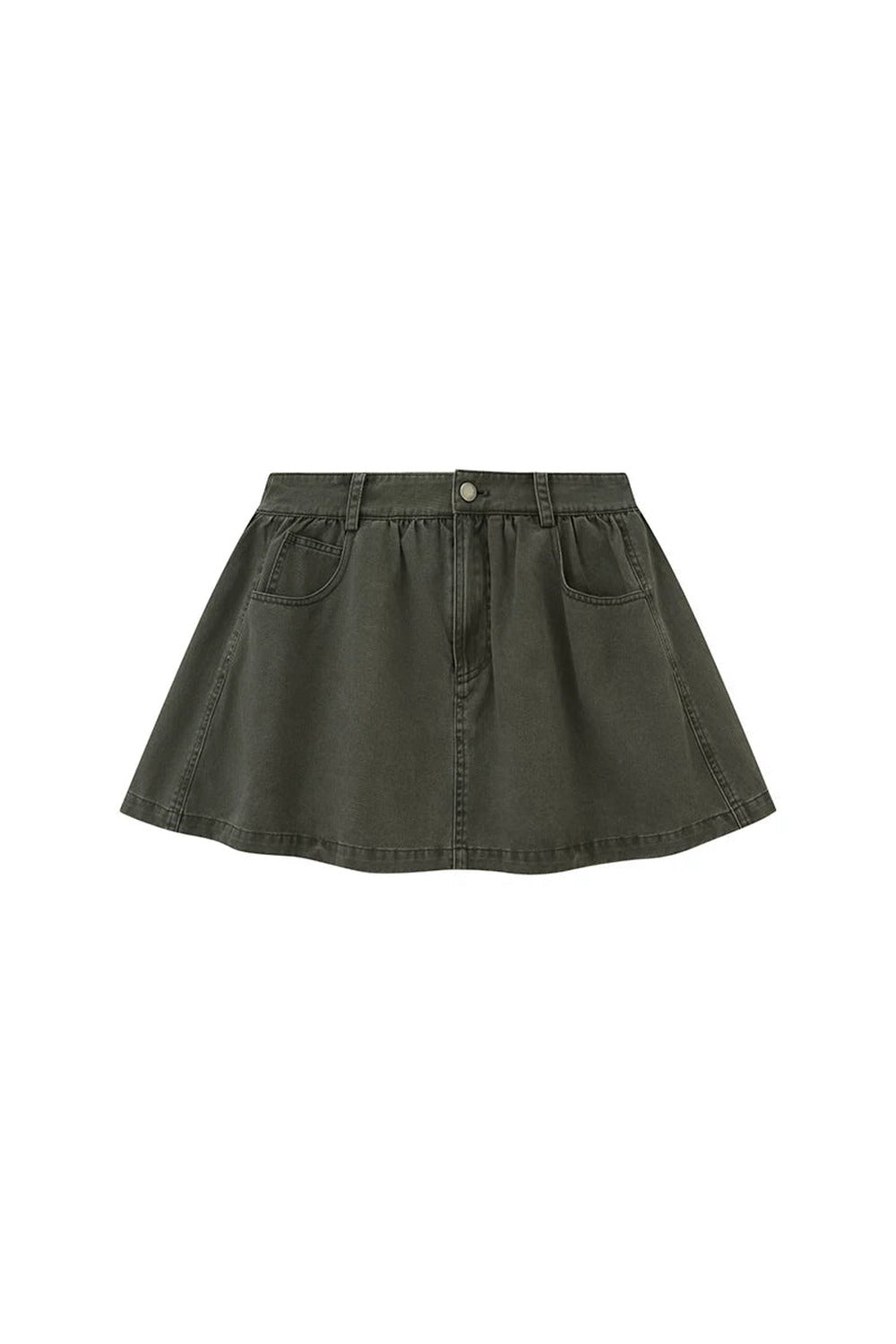 Washed Vintage Pleated Skirt
