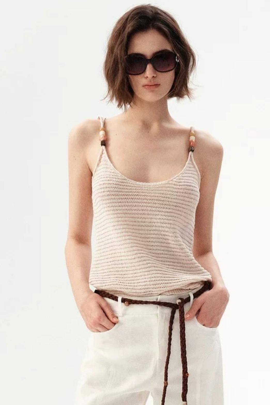 Washi Yarn Beaded Camisole