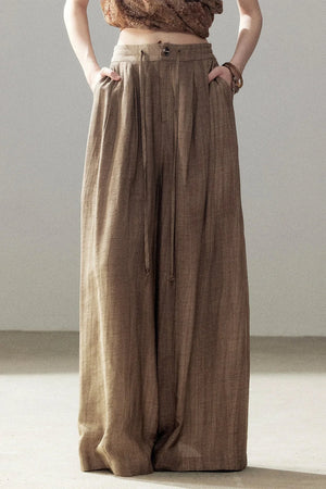Wasteland Style Sleeveless Top and Brown Trousers Set-Up