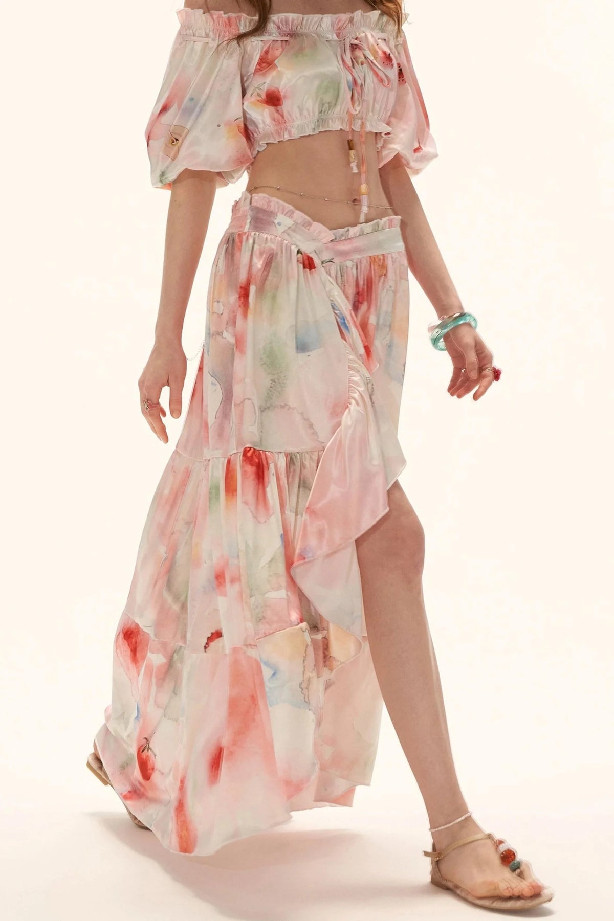 Watercolor Fruit Puff Sleeve Set-Up