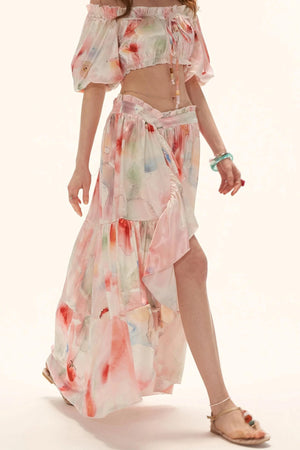 Watercolor Fruit Puff Sleeve Set-Up