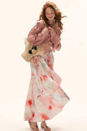 Watercolor Fruit Puff Sleeve Set-Up