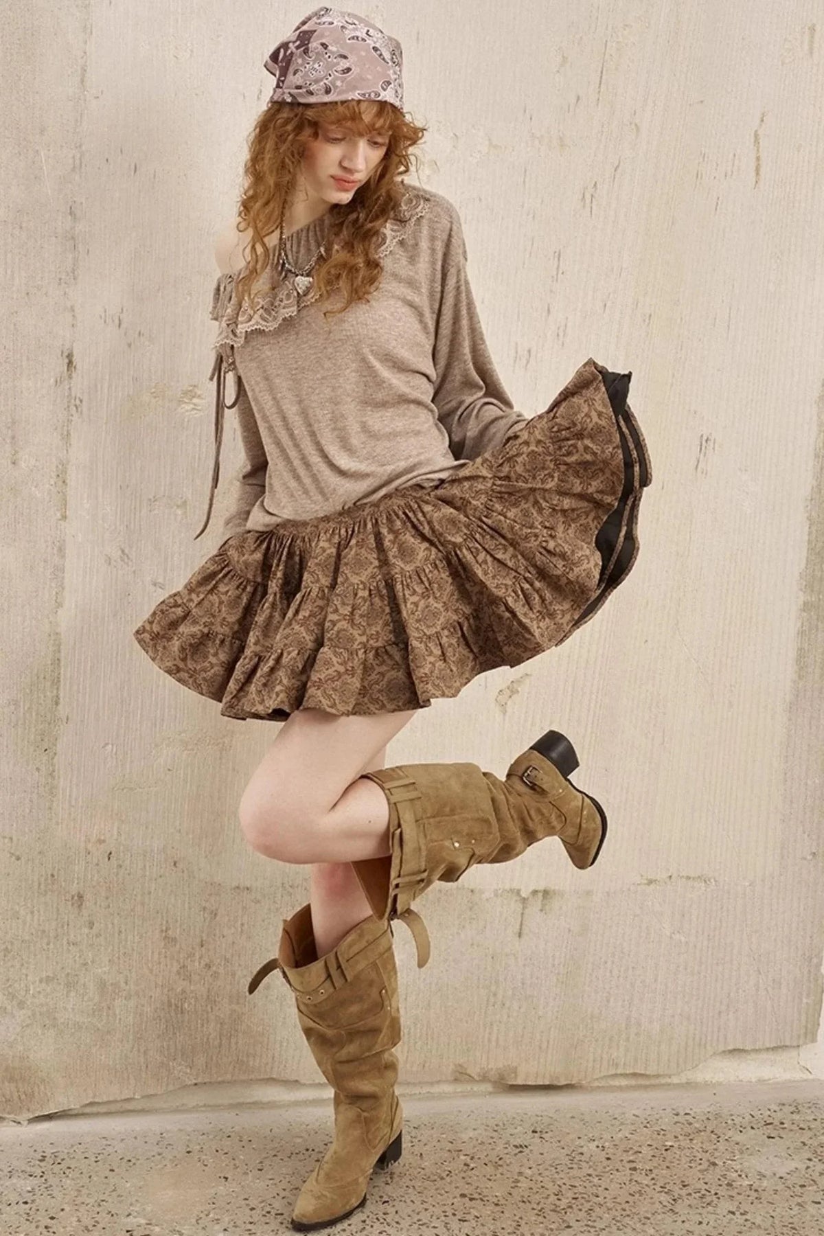 Wave Vintage Puffy Skirt