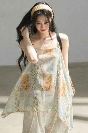 Whisper of Flowers Chiffon Top