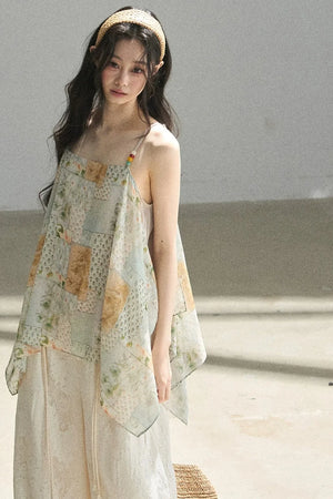 Whisper of Flowers Chiffon Top