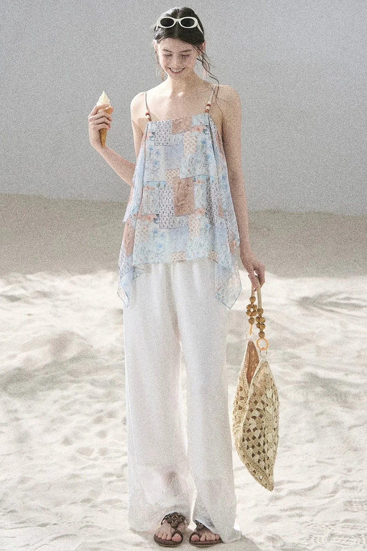 Whisper of Flowers Chiffon Top