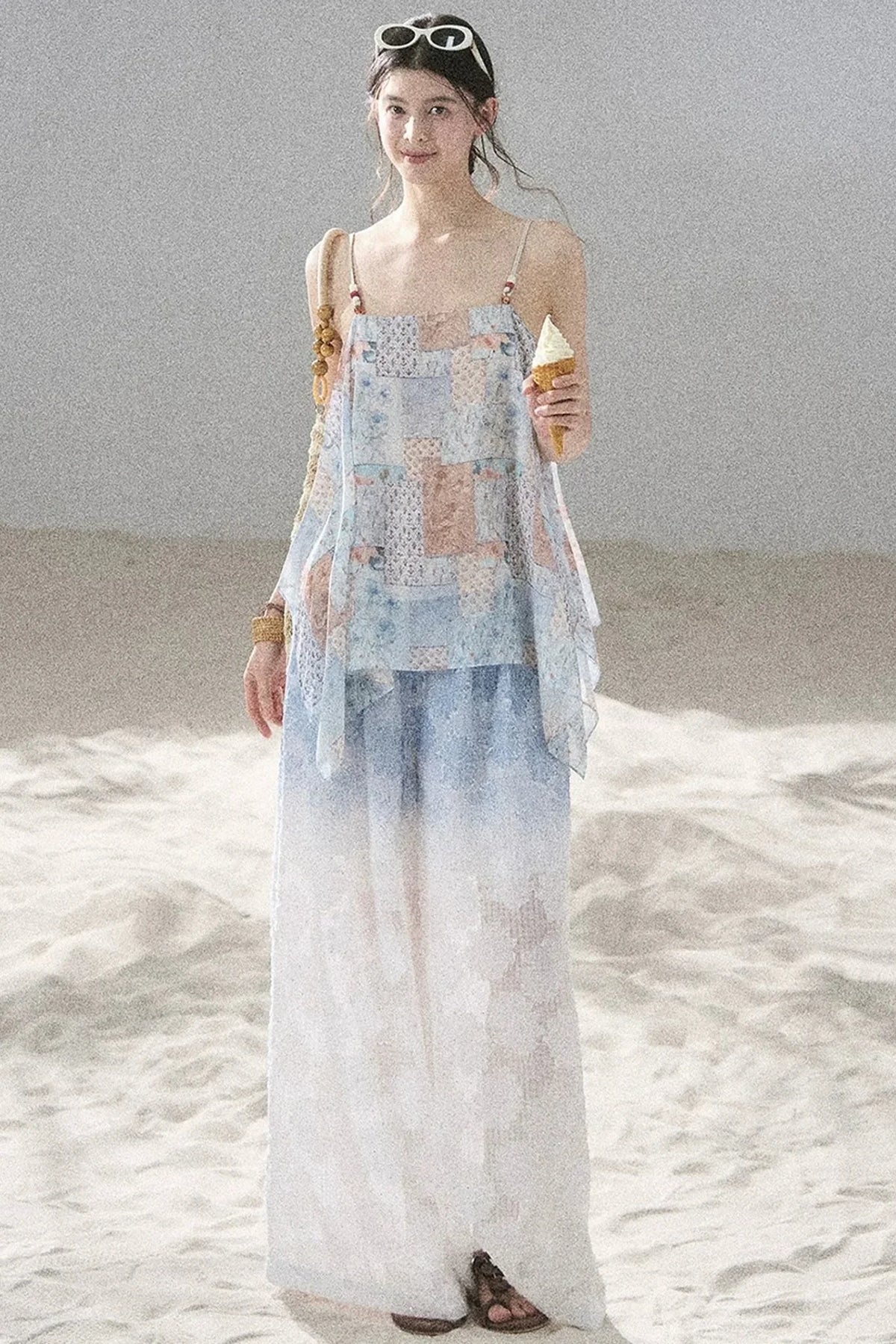 Whisper of Flowers Chiffon Top