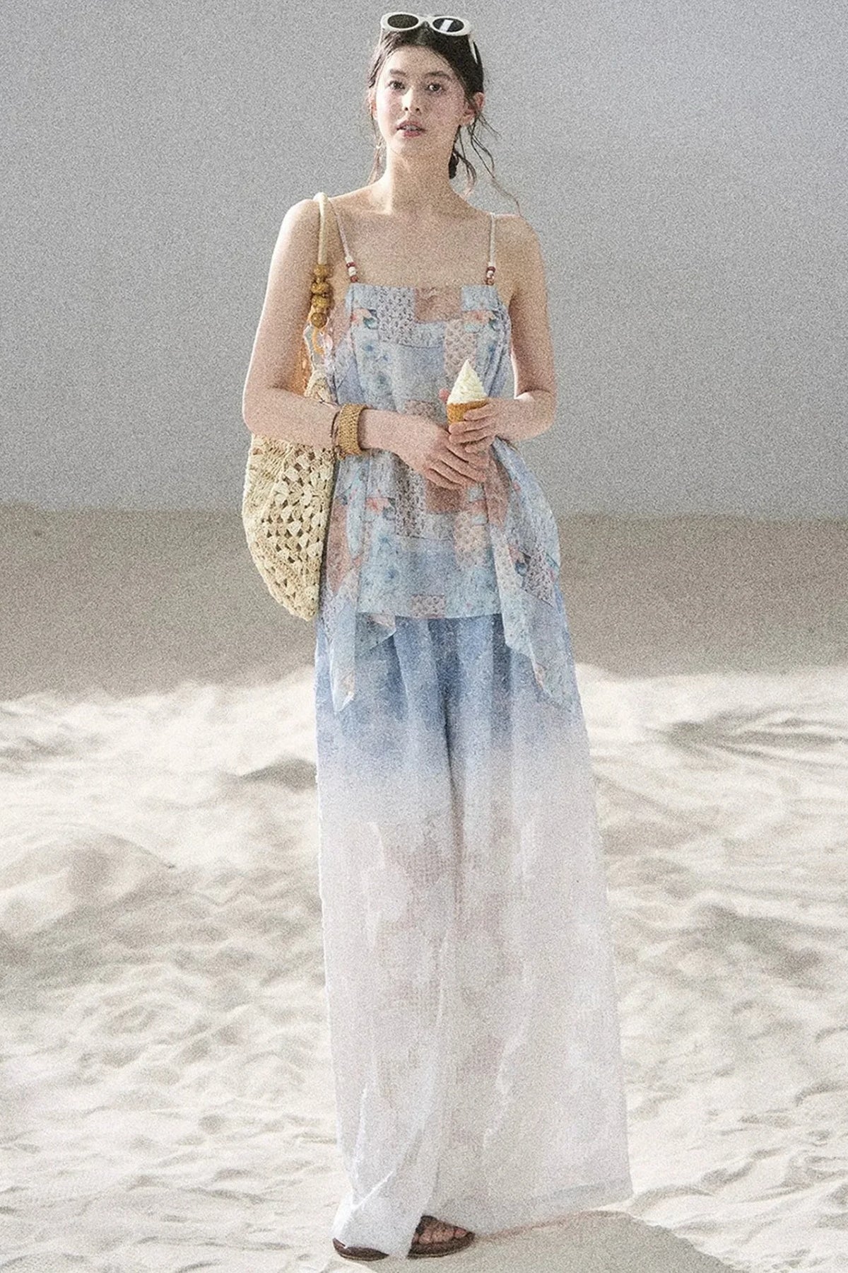 Whisper of Flowers Chiffon Top