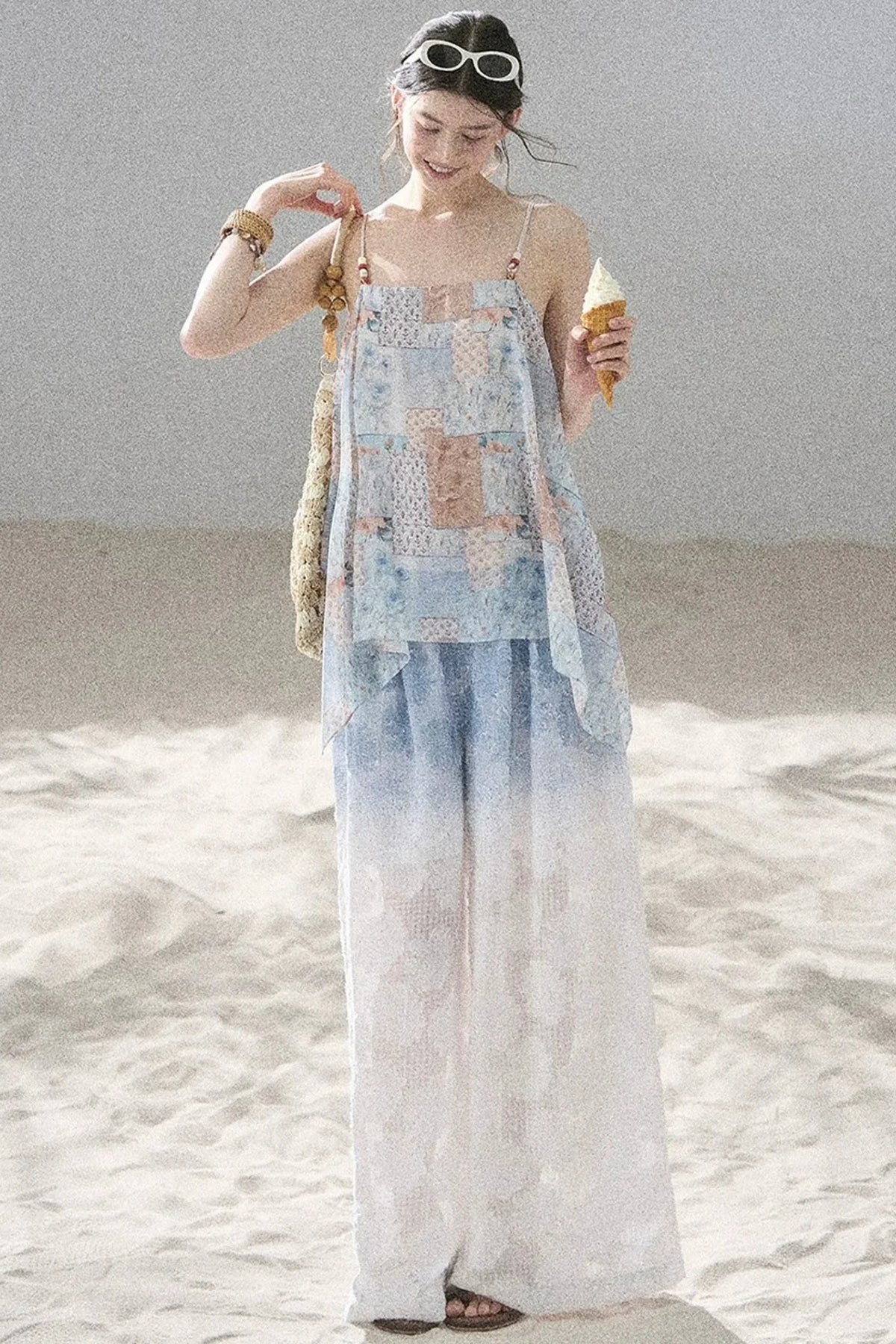 Whisper of Flowers Chiffon Top