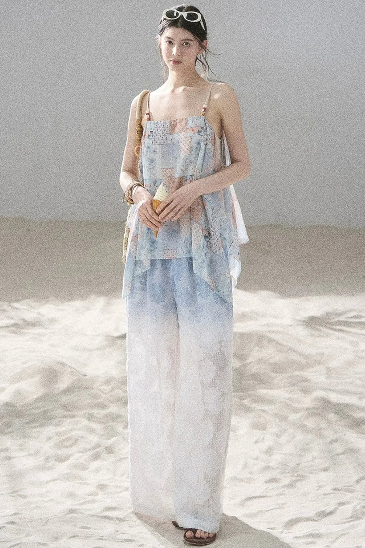 Whisper of Flowers Chiffon Top