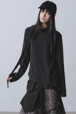 Whispering Poetry Asymmetrical Top