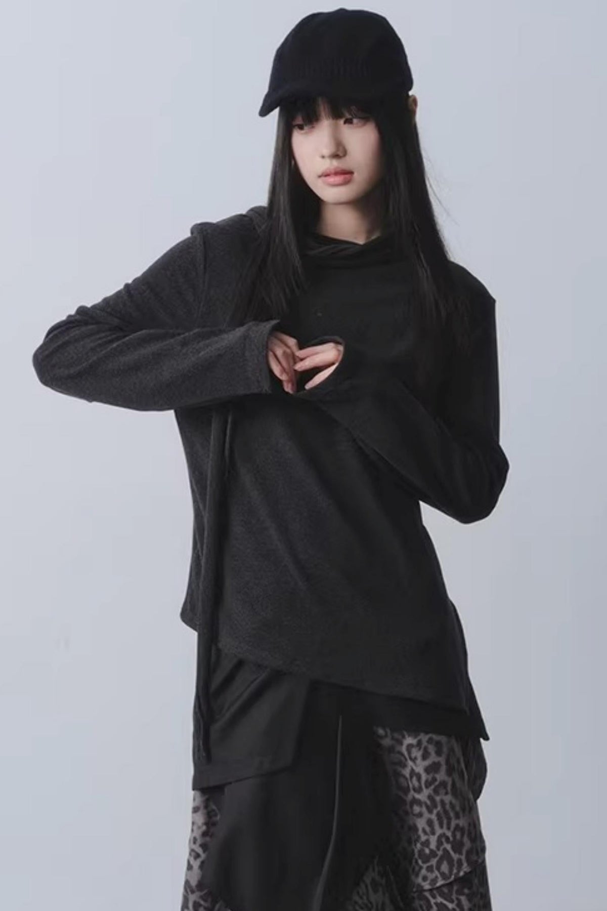 Whispering Poetry Asymmetrical Top
