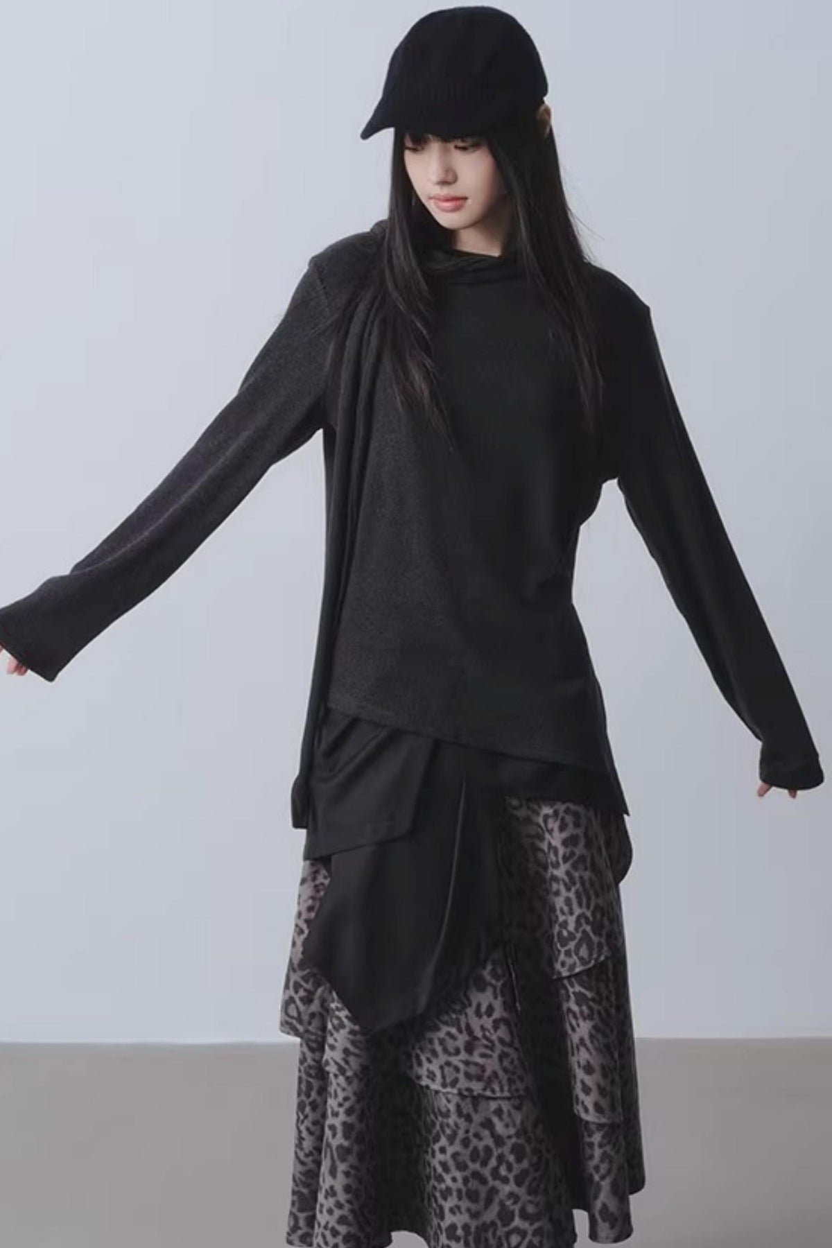 Whispering Poetry Asymmetrical Top