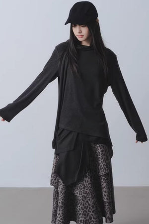 Whispering Poetry Asymmetrical Top