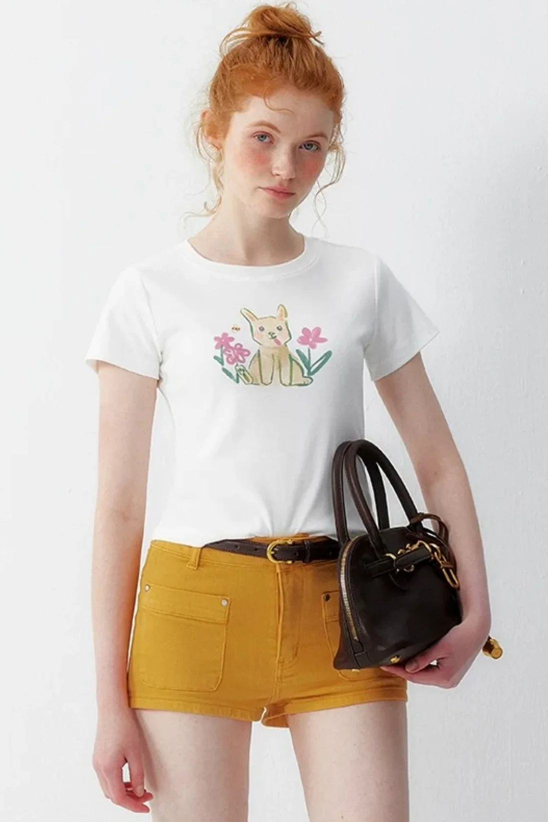 White Bunny Cotton Blouse