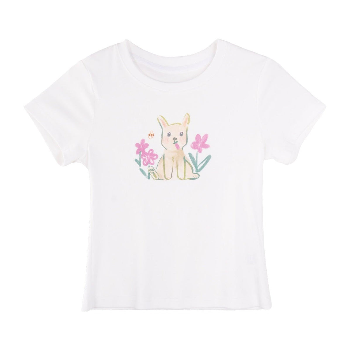 White Bunny Cotton Blouse