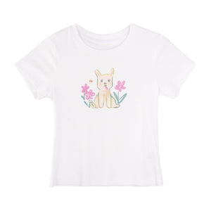 White Bunny Cotton Blouse