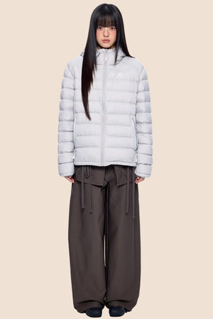 White Duck Down Hooded Jacket