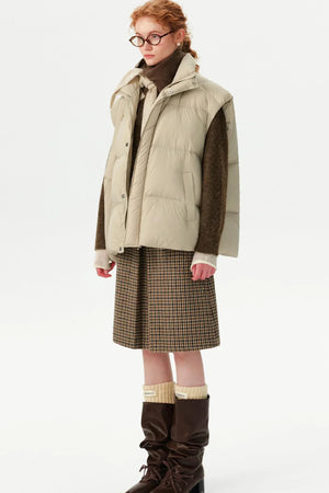 White Duck Down Winter Vest