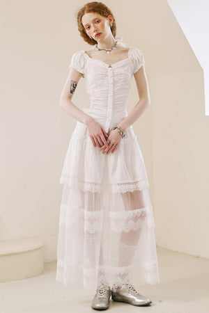 White Elegant Lace Top