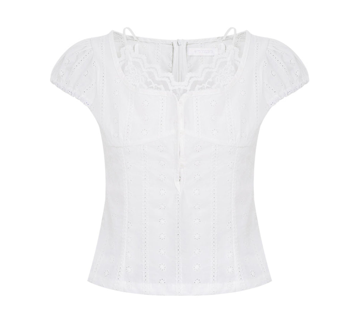 White Lace Fusion Tee