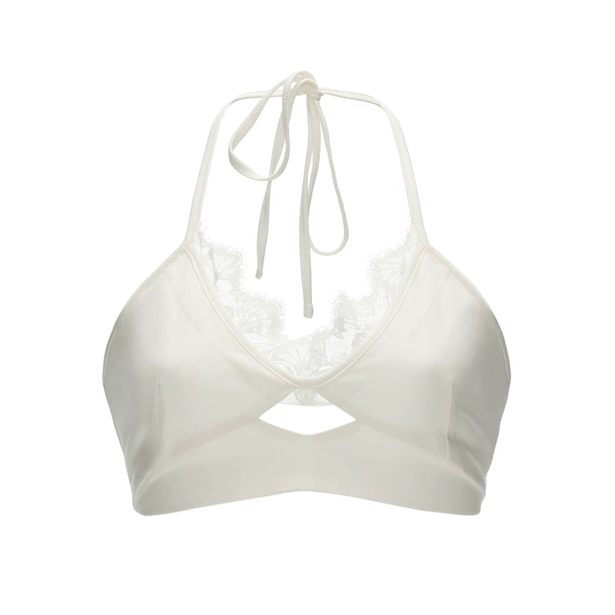 White Lace Halter Camisole