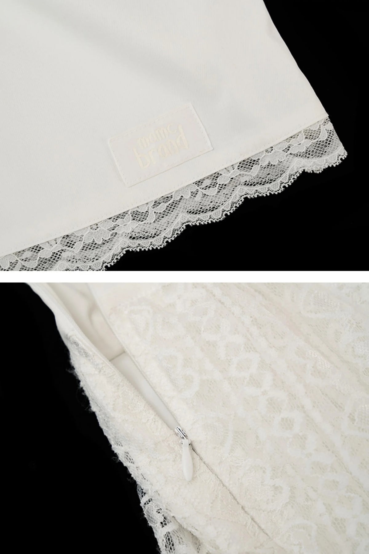 White Lace Layered Casual Shorts